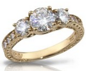 synthetic diamond ring