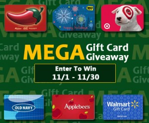Mega Gift Card Giveaway
