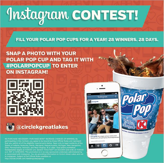Circle K Need My Polar Pop Cup Instagram Contest