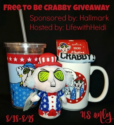 Free-to-Be-Crabby Prize Pack giveaway