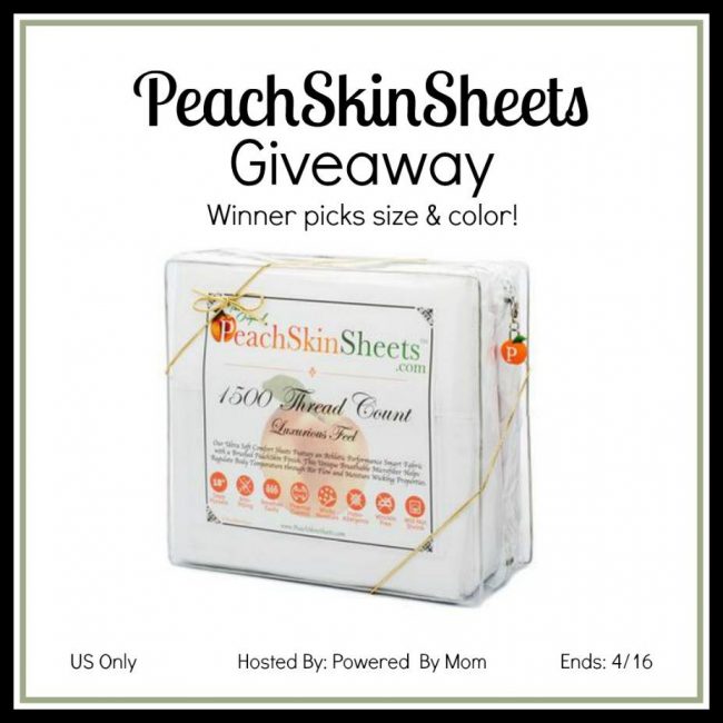 PeachSkinSheets Giveaway