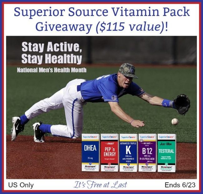 Superior Source Vitamin Pack Giveaway