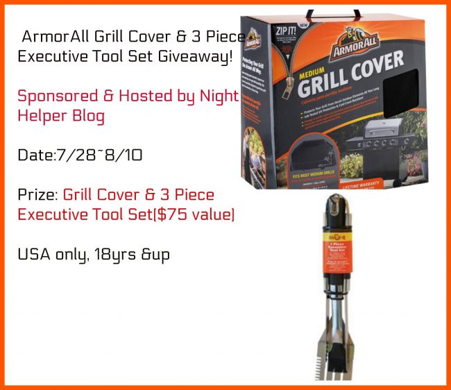 ArmorAll Grill Cover & 3 Piece Executive Tool Set Giveaway