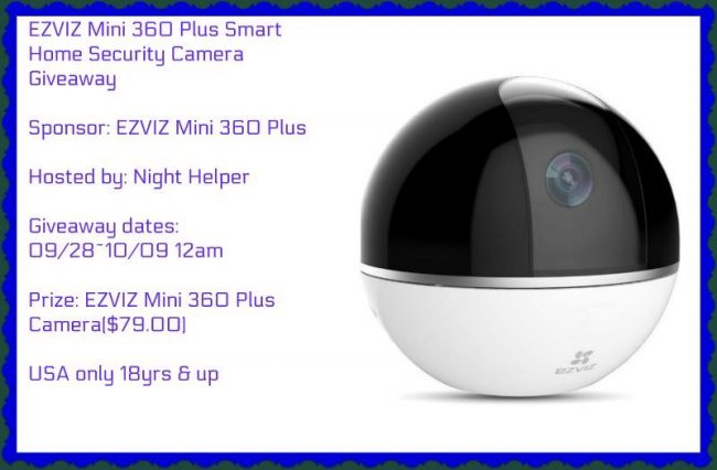 EZVIZ Mini 360 Plus Smart Home Security Camera Giveaway