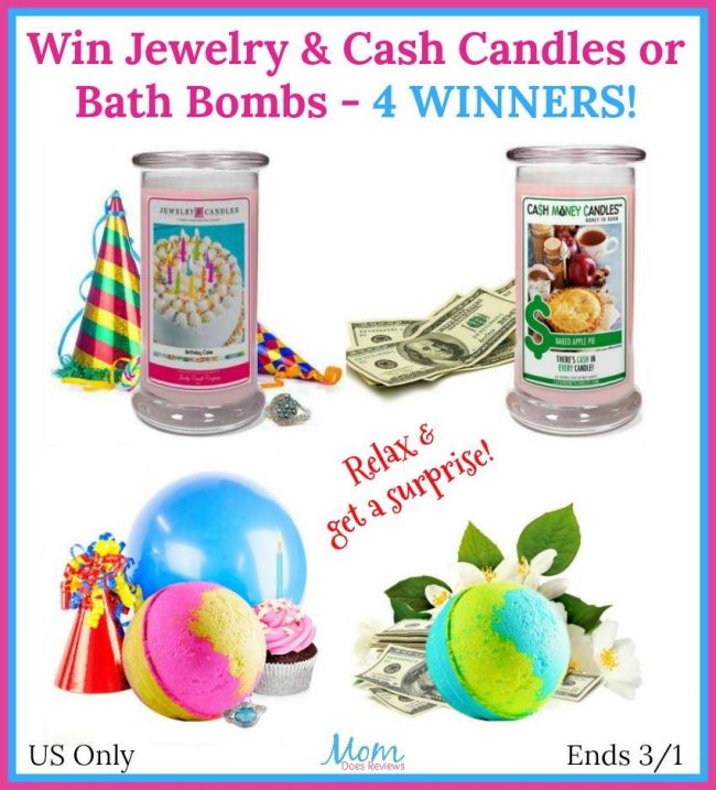  Jewelry Candles bath bombs giveaway