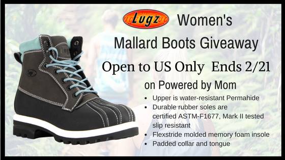 Lugz Women's Mallard Boots Giveaway