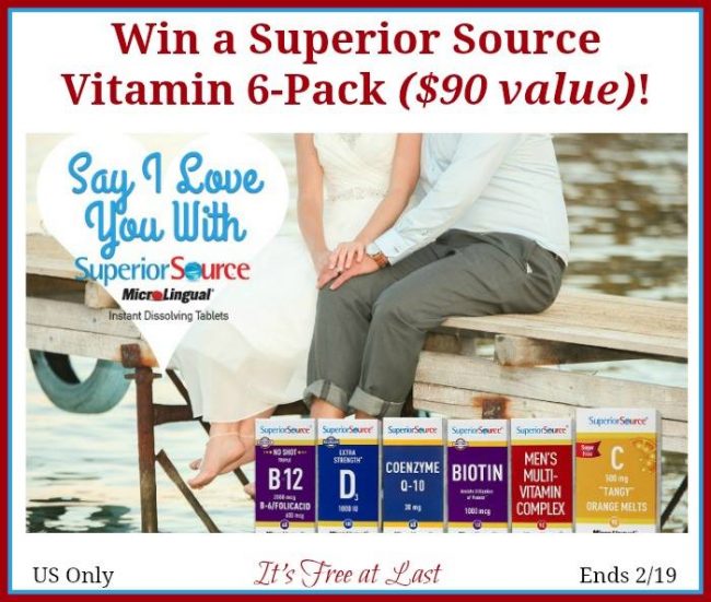 Superior Source Vitamin 6-Pack Giveaway