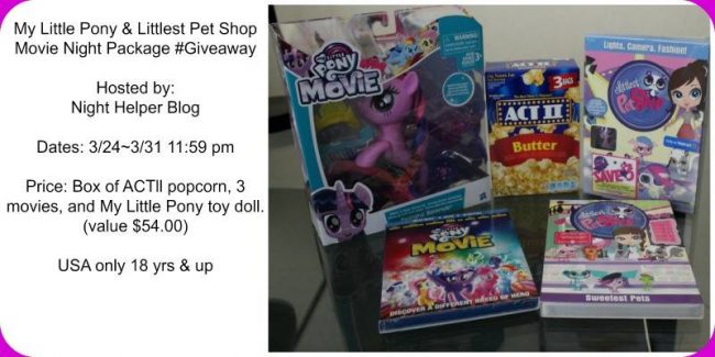 My Little Pony & Littlest Pet Shop Movie Night Package #Giveaway