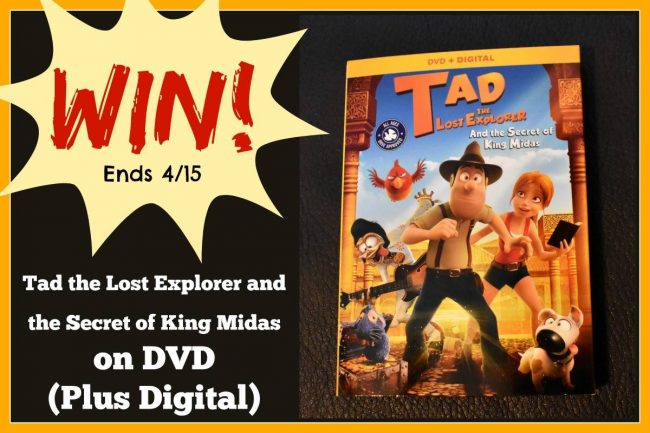 Tad the Lost Explorer and the Secret of King Midas Giveaway