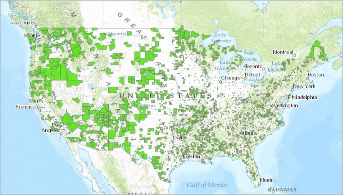 US Food Desert Map