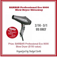 BARBAR Professional Eco 8000 Blow Dryer Giveaway