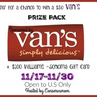 Van's Prize Pack Giveaway - Including a $100 William Sonoma Gift Card