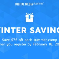 Digital Media Academy Early Camp Sign-Up Savings - $75 off @DMA_org