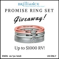 Brilliance Promise Ring Set Giveaway - US Only