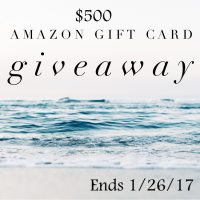 $500 Amazon Gift Card Giveaway