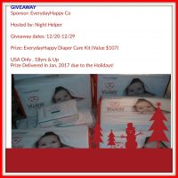 EverydayHappy Diaper Care kit Giveaway - US