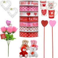 Dollar Tree - Valentine Craft Supplies in Bulk - Craft with Friends to Save Money