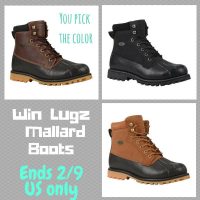 Men's Lugz Mallard Boots Giveaway