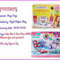 Cutie Stix & Pom Pom WOW Toy Giveaway - 2 Winners