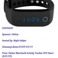 Vivitar Bluetooth Activity Tracker VFit Heart Giveaway