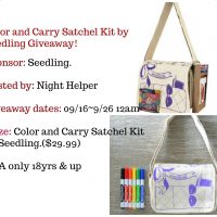 Win A Color And Carry Satchel Kit. #Giveaway