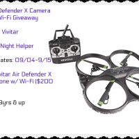 Vivitar Air Defender X Camera Drone w/ Wi-Fi Giveaway - 2 winners