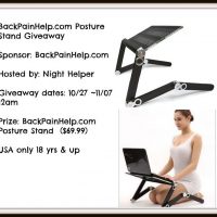 BackPainHelp.com Posture Stand Giveaway - Think Computer Stand