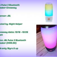 JBL Pulse 3 Bluetooth Speaker Giveaway