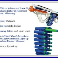 Nerf Wars! Adventure Force Light Command Light-up Motorized Blaster Giveaway - 2 to One Winner
