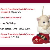 Have A Pawsitively Soleful Precious Moments Christmas 2017 Ornament Giveaway