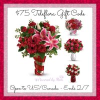 $75 Teleflora Gift Code Giveaway