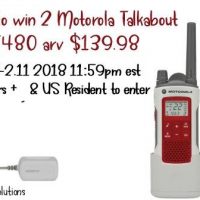 Motorola Talkabout T480 Giveaway - 2 Motorola Talkabout T480s to 1 winner!