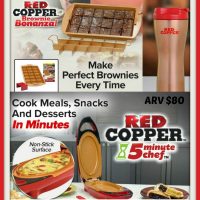 Red Copper 5 Minute Chef, Brownie Bonanza, and Red Copper Mug Giveaway