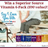 Superior Source Vitamin 6-Pack Giveaway #SuperiorSource
