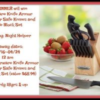 Farberware Knife Armor Dishwasher Safe Knives and Knife Block Set Giveaway