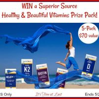 Superior Source Healthy & Beautiful Vitamins Prize Pack Giveaway