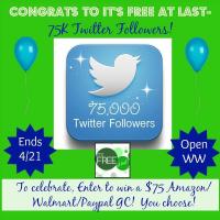 $75 Amazon/Walmart/PayPal  - Winners Choice - Giveaway