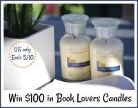 Garden Reading Nook Giveaway- 8.5 oz Book Lover's Soy Candles