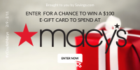 Macy's E-Gift Card Giveaway - Five $100 Winners #VDAYATMACYS