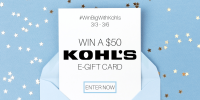 10 - $50 Kohl's e-gift cards Giveaway #WinBigWithKohls
