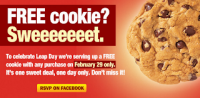 Free Cookie on Leap Day at Subway