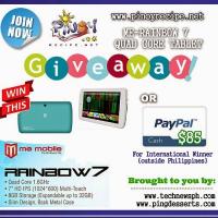 ME-Rainbow 7 Tablet or Paypal Cash Giveaway - Open WW