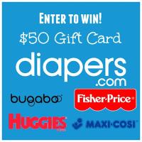 $50 Diapers.com Gift Card Giveaway US Only