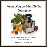Fagor Slow Juicing Platino Giveaway