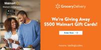 #WALMARTGROCERYDELIVERY GIVEAWAY - 10 - $50 Winners + Free Delivery Promo Code