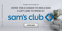 Sam's Club e-gift cards Giveaway 5 - $100 Winners #SamsClubInstantSavings