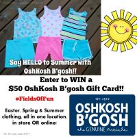 $50 OshKosh B'gosh Gift Card Giveaway  #FieldsOfFun