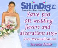 Free Shipping at Shindigz on Wedding Favors and Decorations